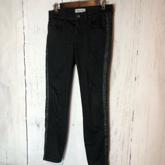 Madewell High Rise Skinny Jeans Black Tuxedo - Picture 2 of 4